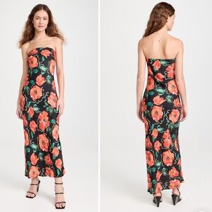 RESA Anna Slip Dress in Poppy